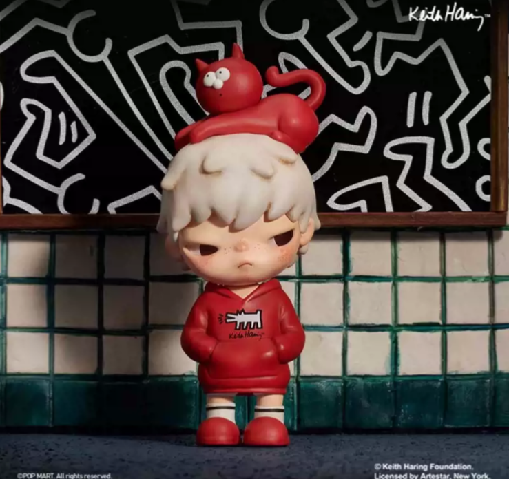 POP MART Hirono × Keith Haring Figure Doll Toy Gift New Sealed