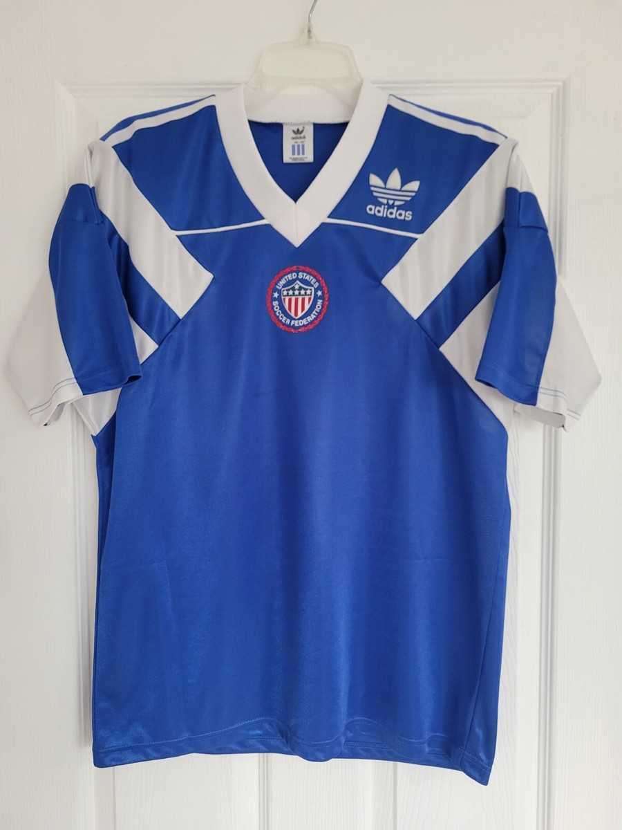 adidas USA US Soccer USMNT 1990 World Cup Away Jersey Size M | eBay