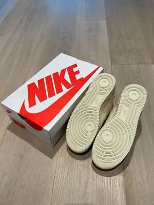 Nike Stussy Air Force 1 Low Fossil Men 8 Women 9.5 CZ9084-200