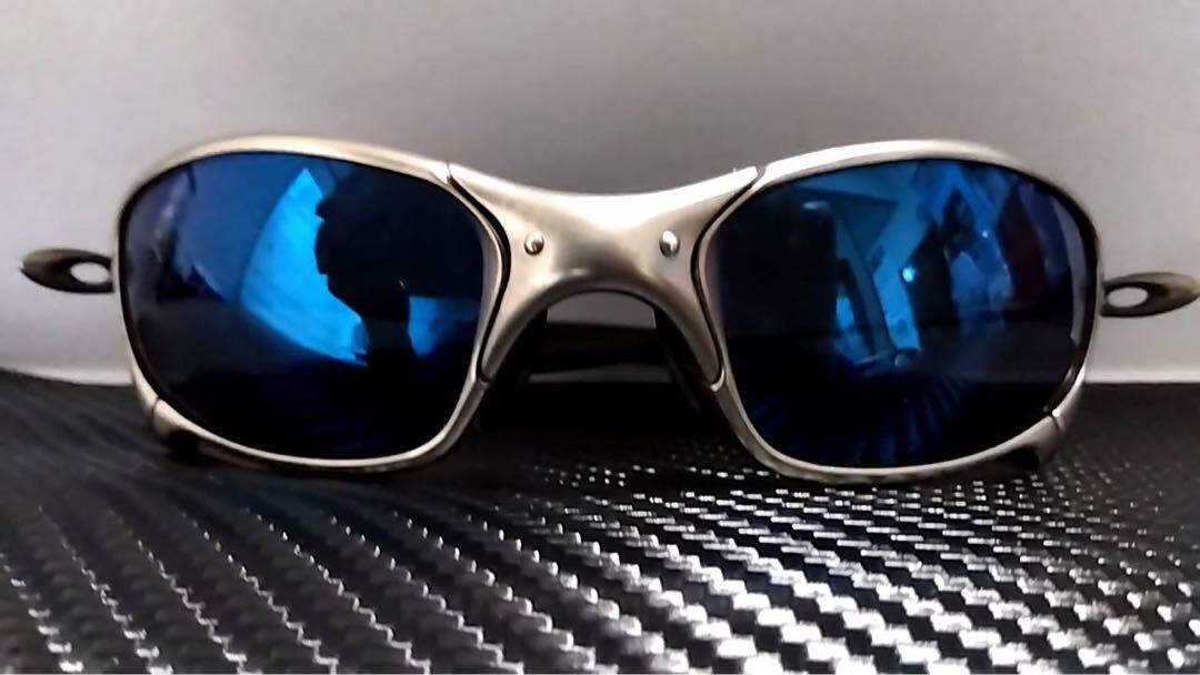 Oakley Juliet Silver Blue Sunglasses Limited Rare Oakley