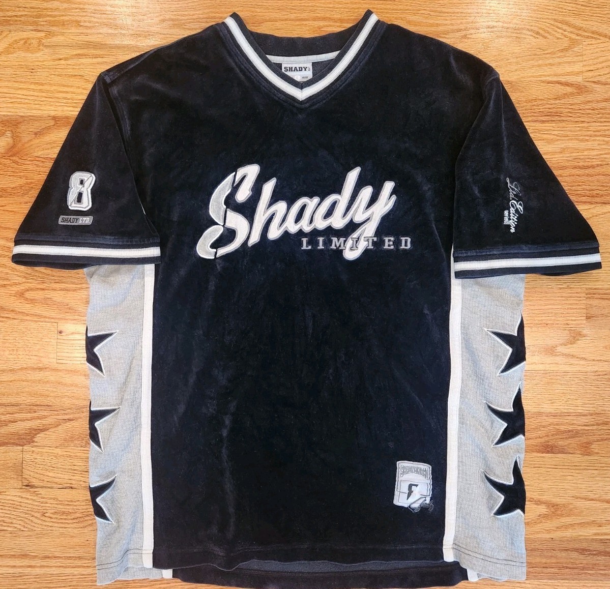 Shady Limited Shirt L Eminem #8 Double Sided Used Y2K Hip Hop Rap