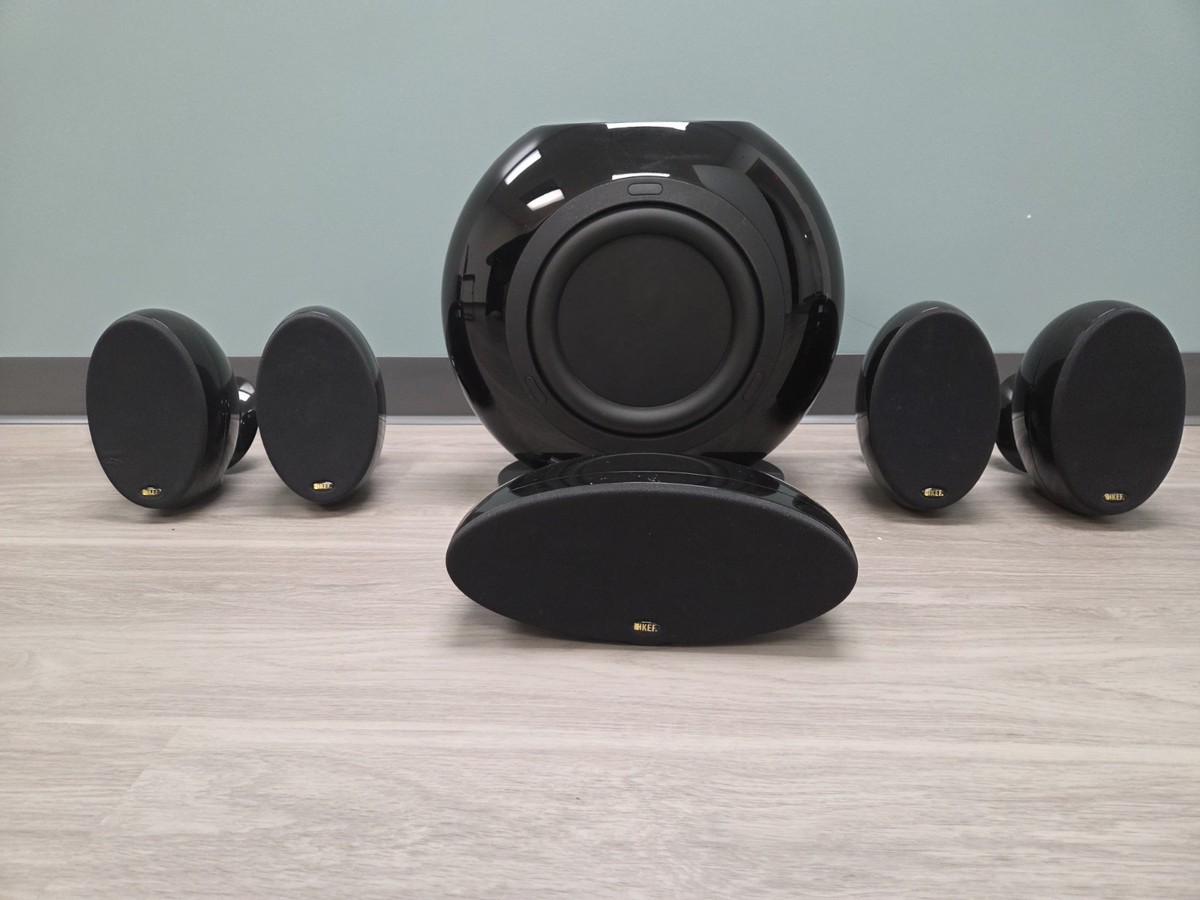 KEF HTS3001 HTC3001 5.1 Theater Surround Sound Speakers HTB2 Power