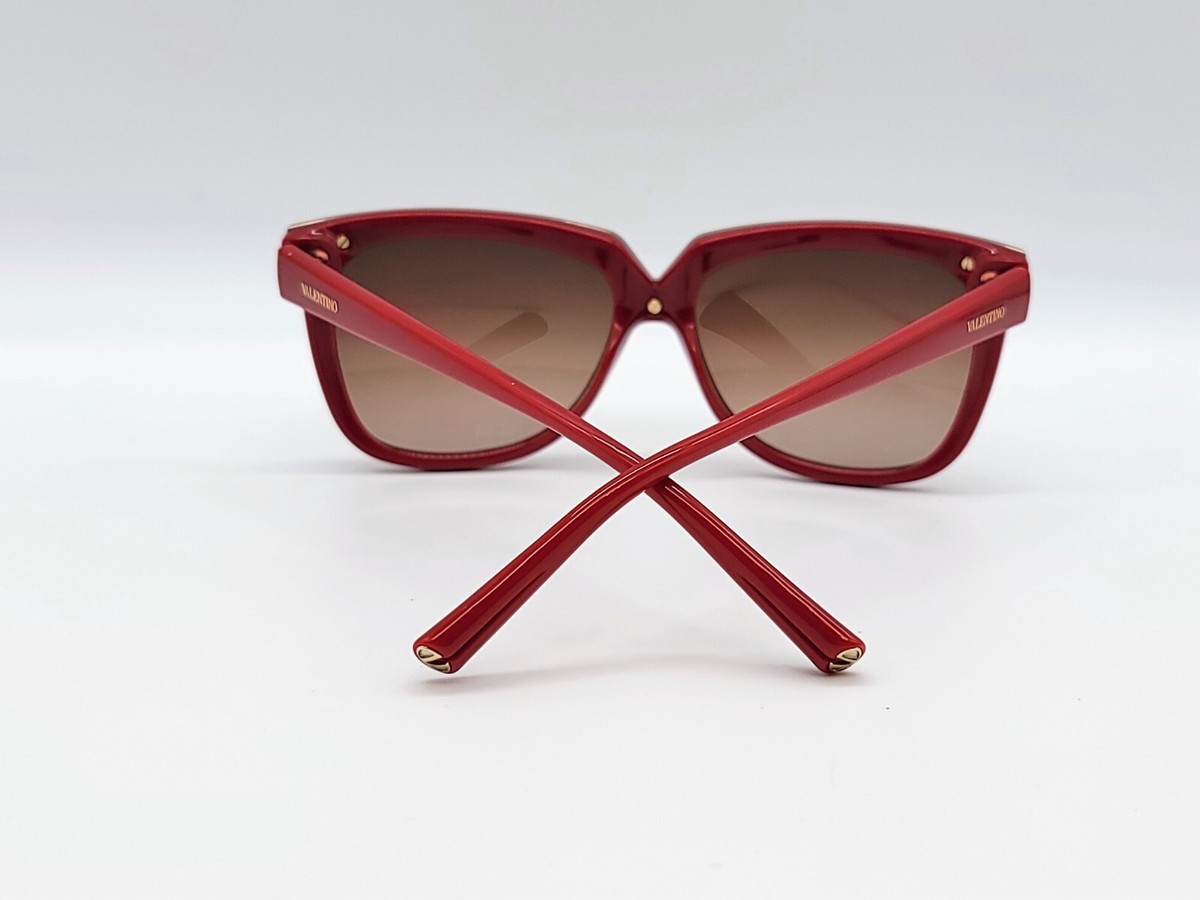 Valentino V638S 613 Red with Gradient Tint Sunglasses Italy | eBay