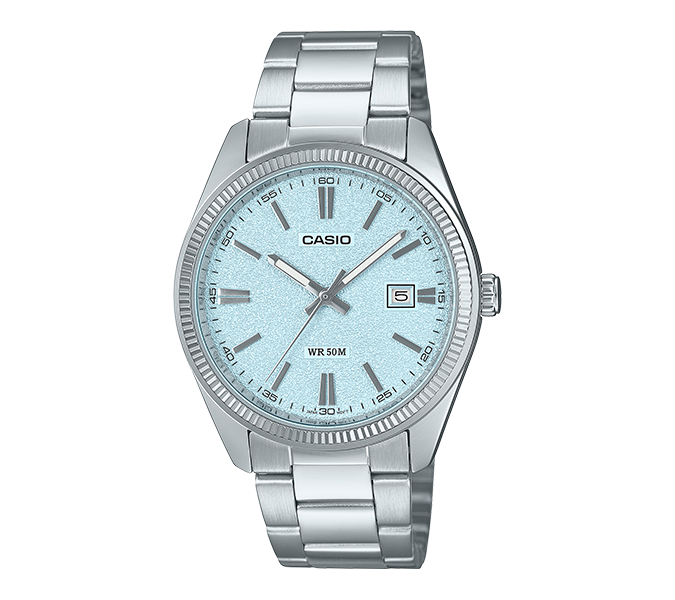 Casio Men MTP-1302DA-2A2VDF Analog Stainless Steel silver Watch