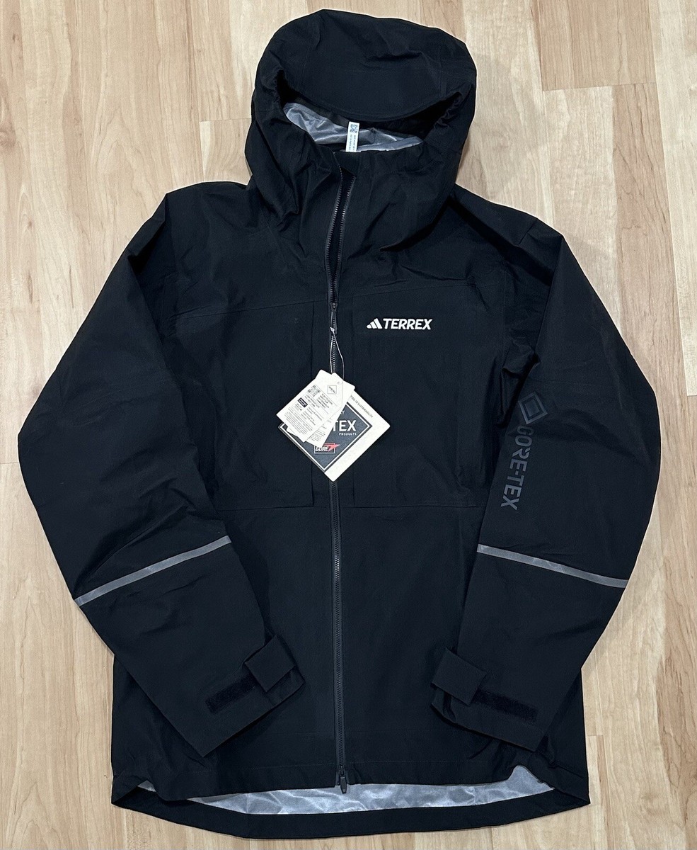 Adidas Terrex Gore-Tex Xploric GTX Rain Jacket Black HN2918 Large