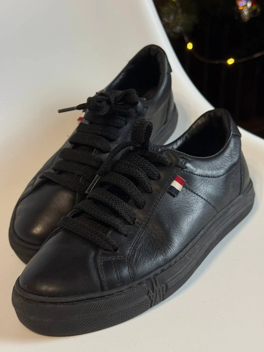 靴 MONCLER MRS.MONCLER Leather Sneaker 36 Moncler Monaco M Leather