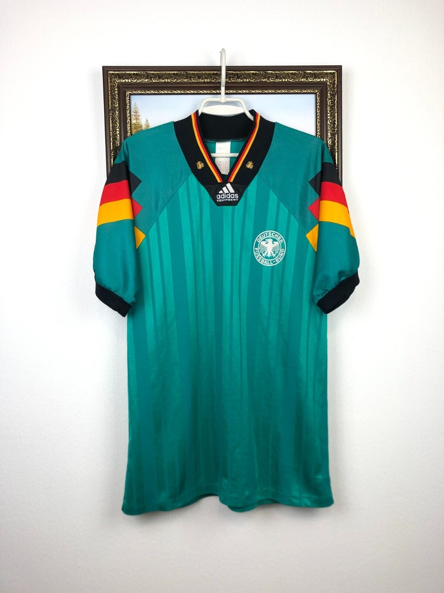 Germany Away football shirt 1992 Soccer Adidas Mens Jersey Trikot
