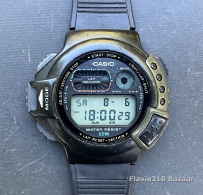 Rare 1994 Vintage CASIO CBX-500 (1103) Tachymeter Korea P 44mm