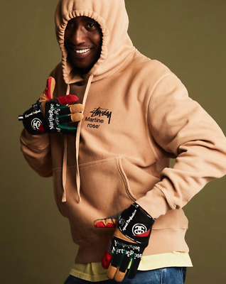 STÜSSY & MARTINE ROSE COLLAGE PIGMENT DYED HOODIE Size SMALL | eBay