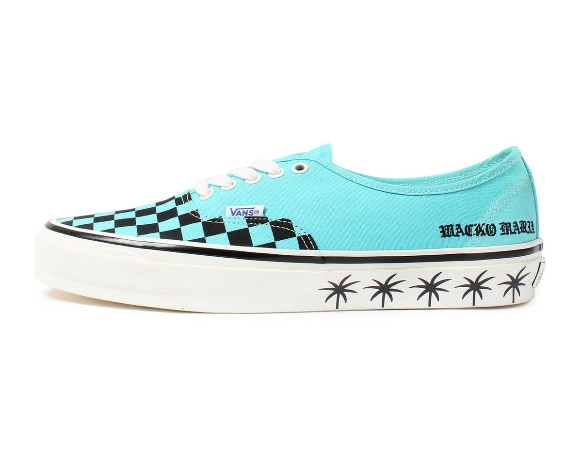 VN000D9NBLU WACKO MARIA × Vans Premium Authentic Checkerboard Blue