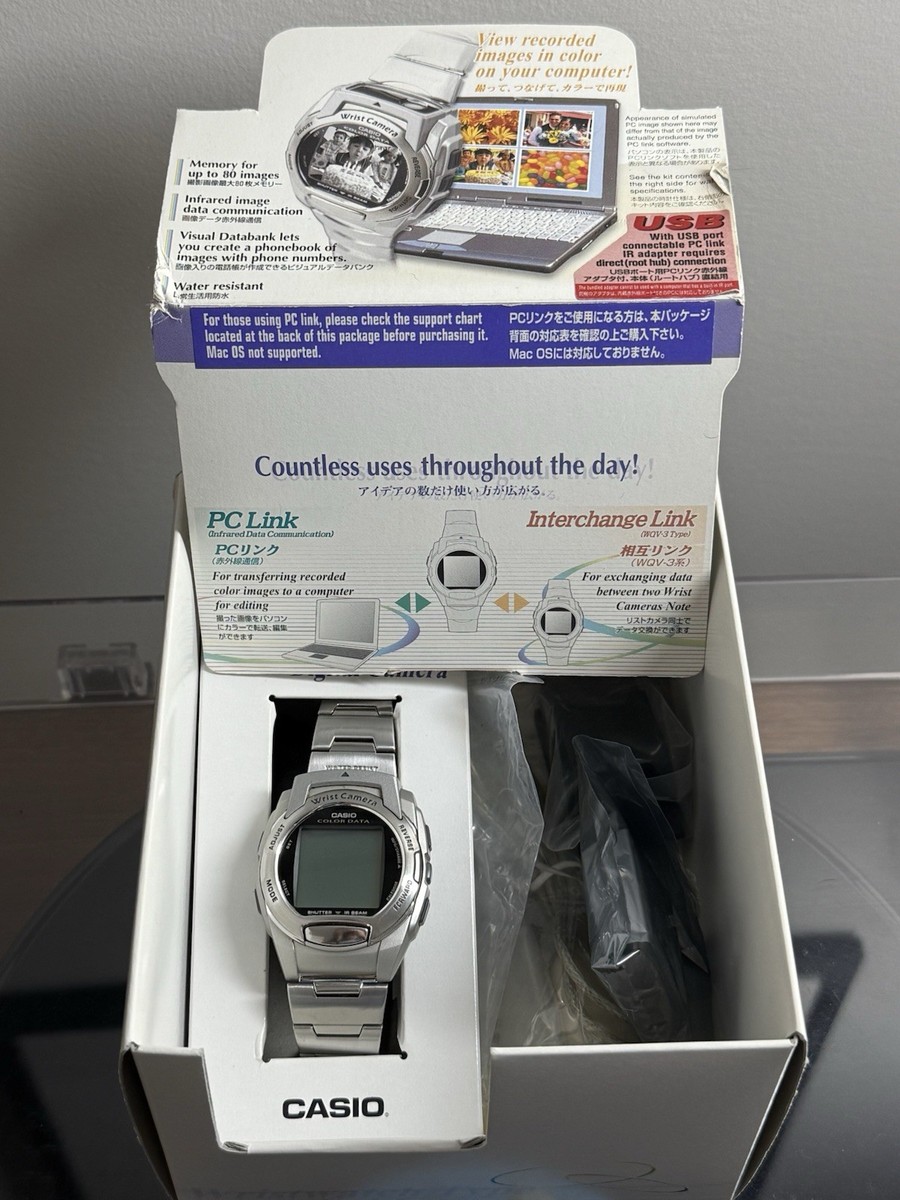 電池交換済】カシオ リストカメラ デジタル WQV-3 クォーツ CASIO