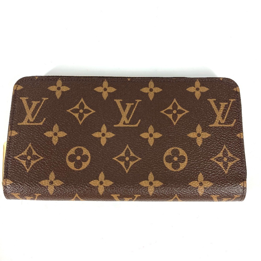 LOUIS VUITTON M41895 Monogram Zippy Wallet Zip Around Wallet Brown