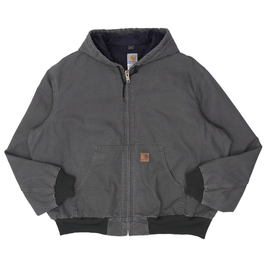 Mens Carhartt J280 MOS Quilted Lined Full Zip Hooded Work Jacket