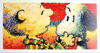 Tom Everhart DOG BREATH Color Lithograph, Snoopy PEANUTS, Oversize