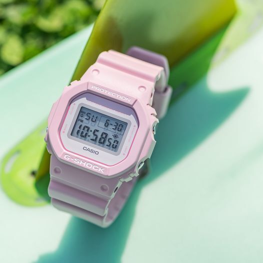 Casio G-shock Water Resistant Square Face Base Pink Color DW