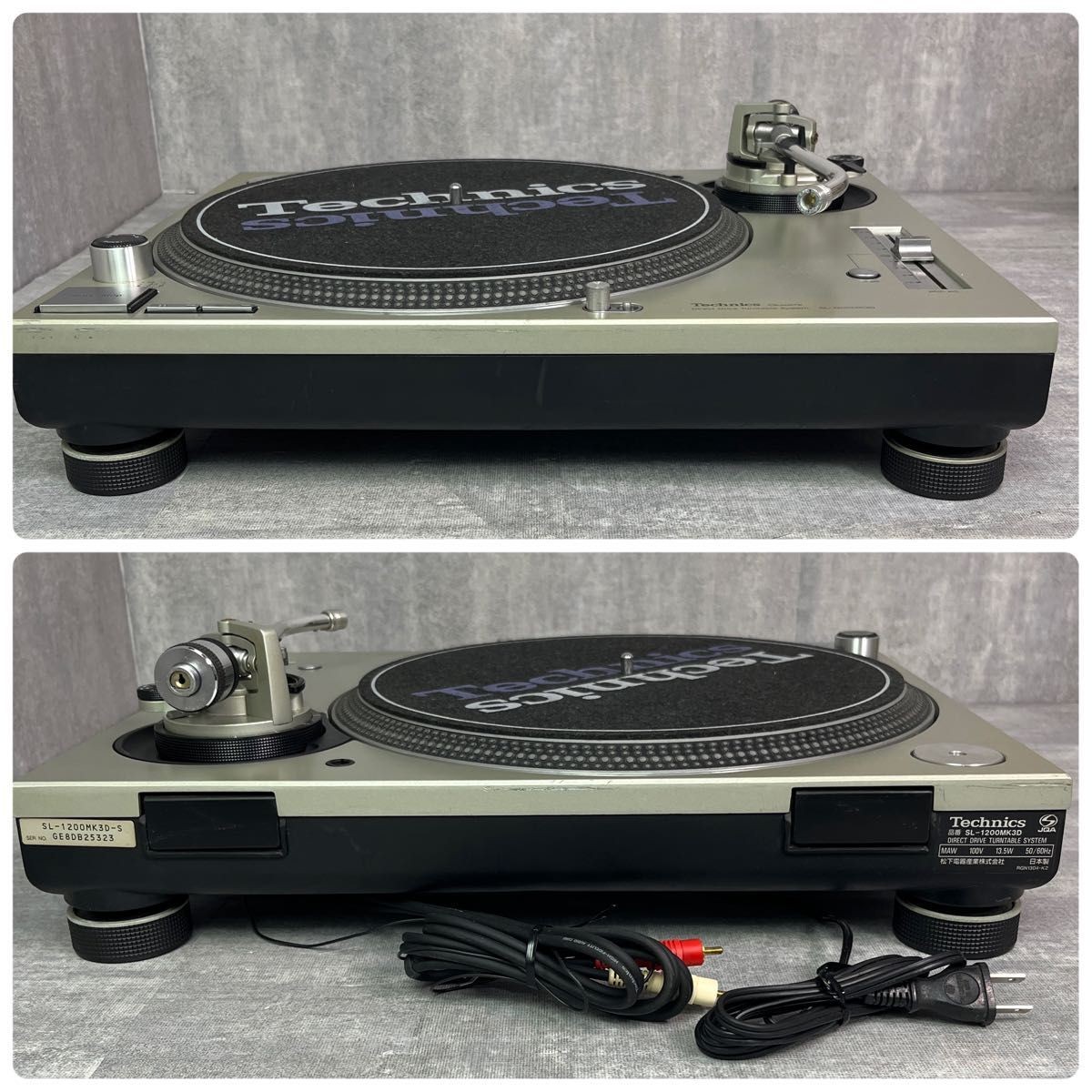 Technics SL-1200MK3D Set of 2 Unit Direct Drive DJ Turntable