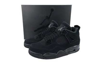 Size 9.5 - Jordan 4 Retro Mid Black Cat for sale online | eBay