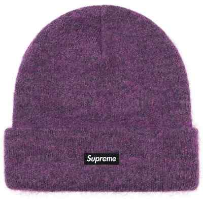 Supreme Mohair Beanie Black Gray Brown Purple 4colors FW24 | eBay