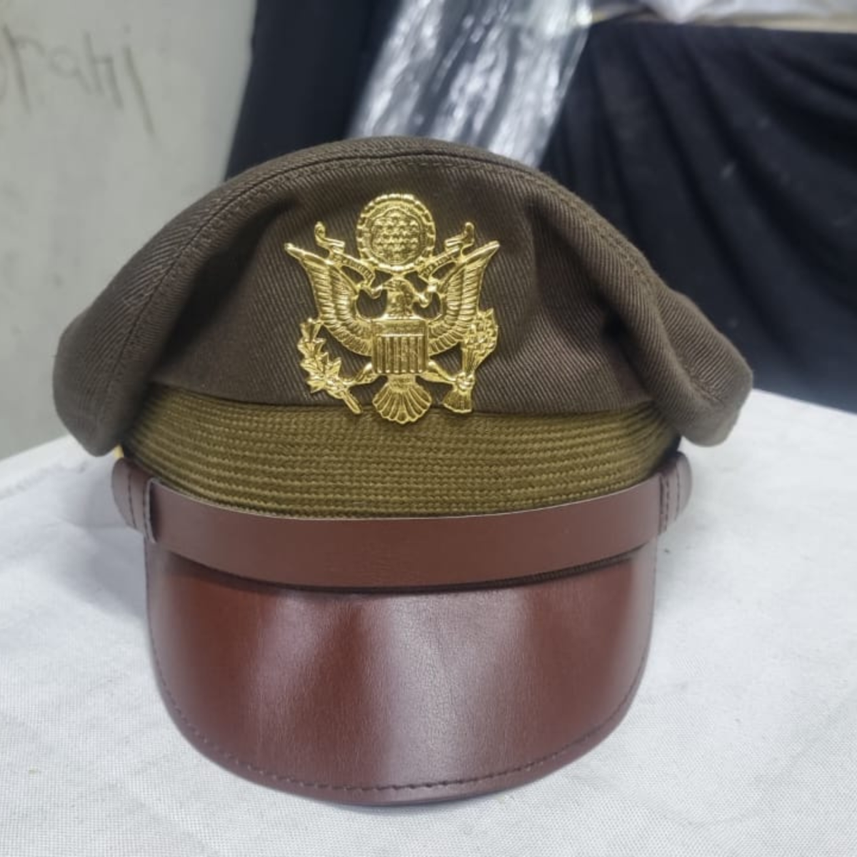 WW2 USAAF Crusher Cap – Army Air Corps Officer Pilot Visor Hat