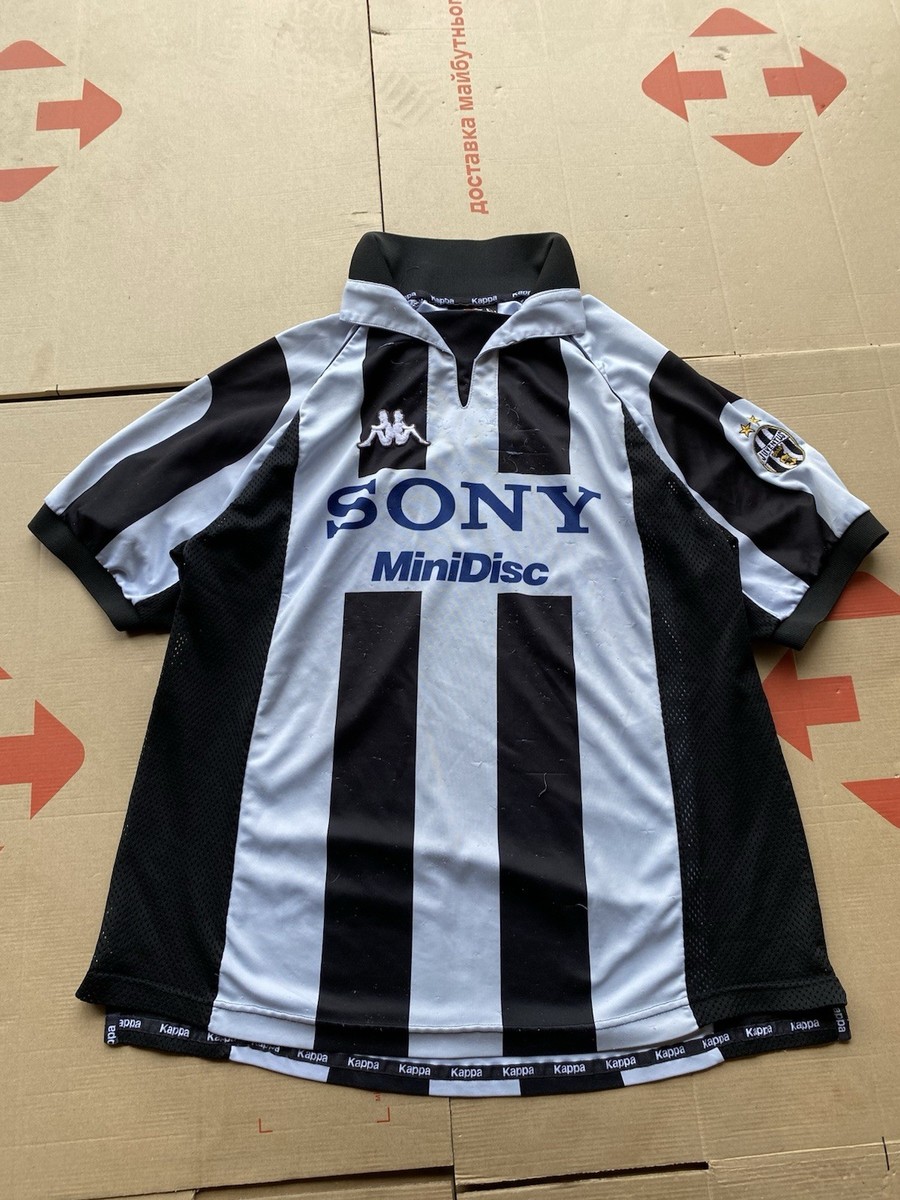 Vintage Kappa Juventus Sony MiniDisc Jersey 90s Gara Style XL
