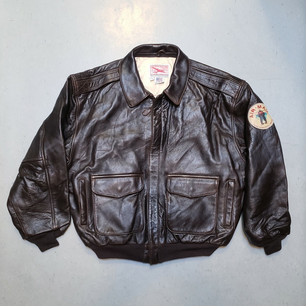 NEW 90s AVIREX WW2 A-2 US Airforce Airmail Aviator Flight Jacket