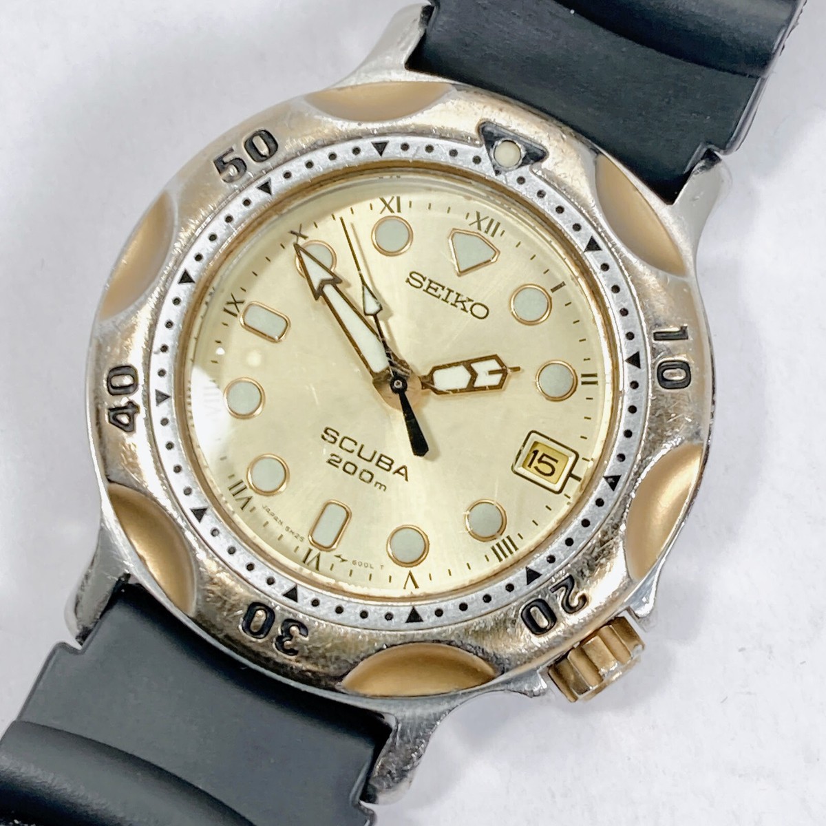 SE I K O SC D B A 200m 5H25-6A00 Vintage SEIKO SCUBA 200m Diver