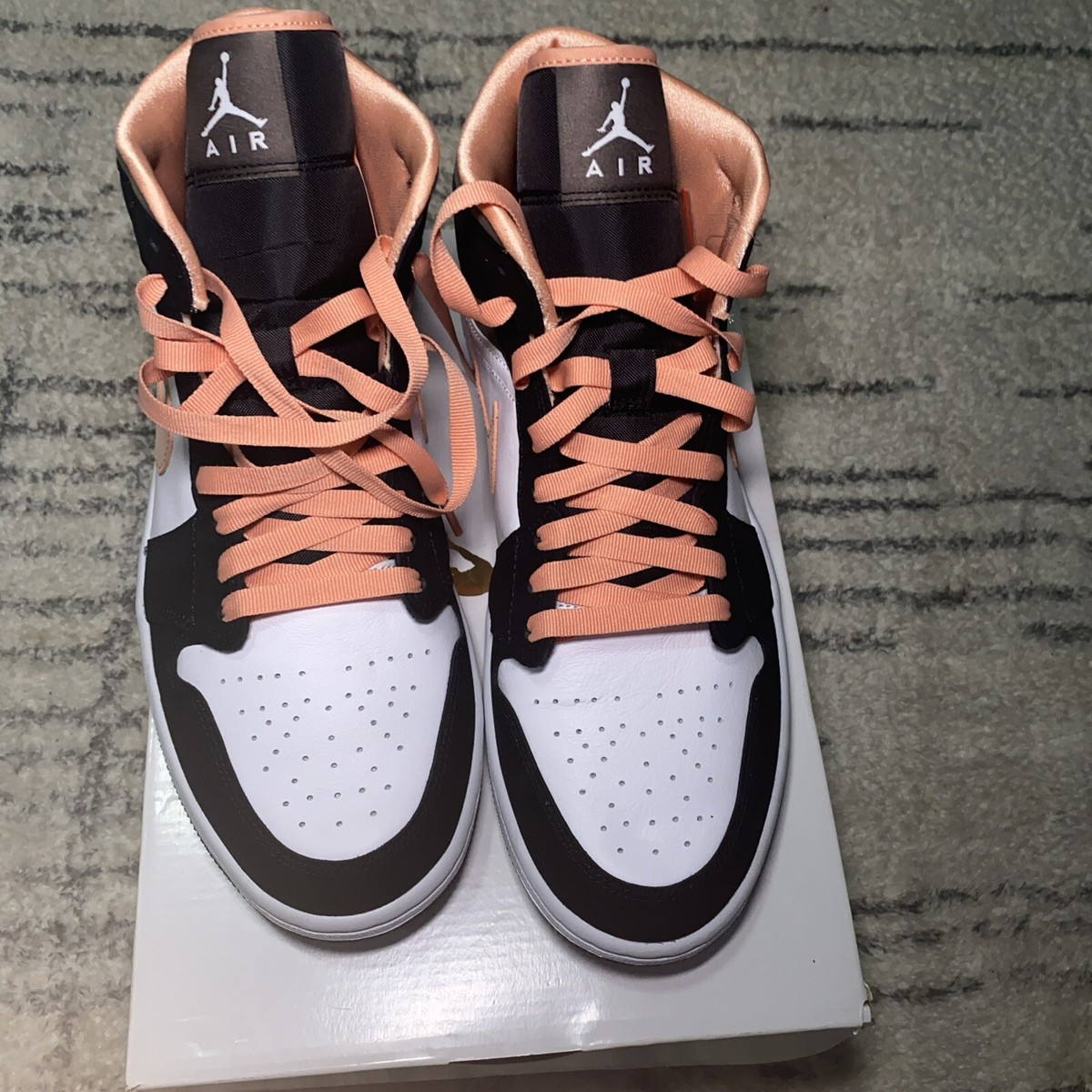 Air Jordan 1 SE Mid Peach Mocha W 194954829319| eBay