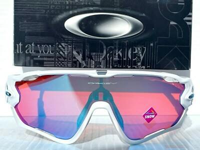 NEW Oakley JAWBREAKER White Shield PRIZM Snow Sapphire Iridium