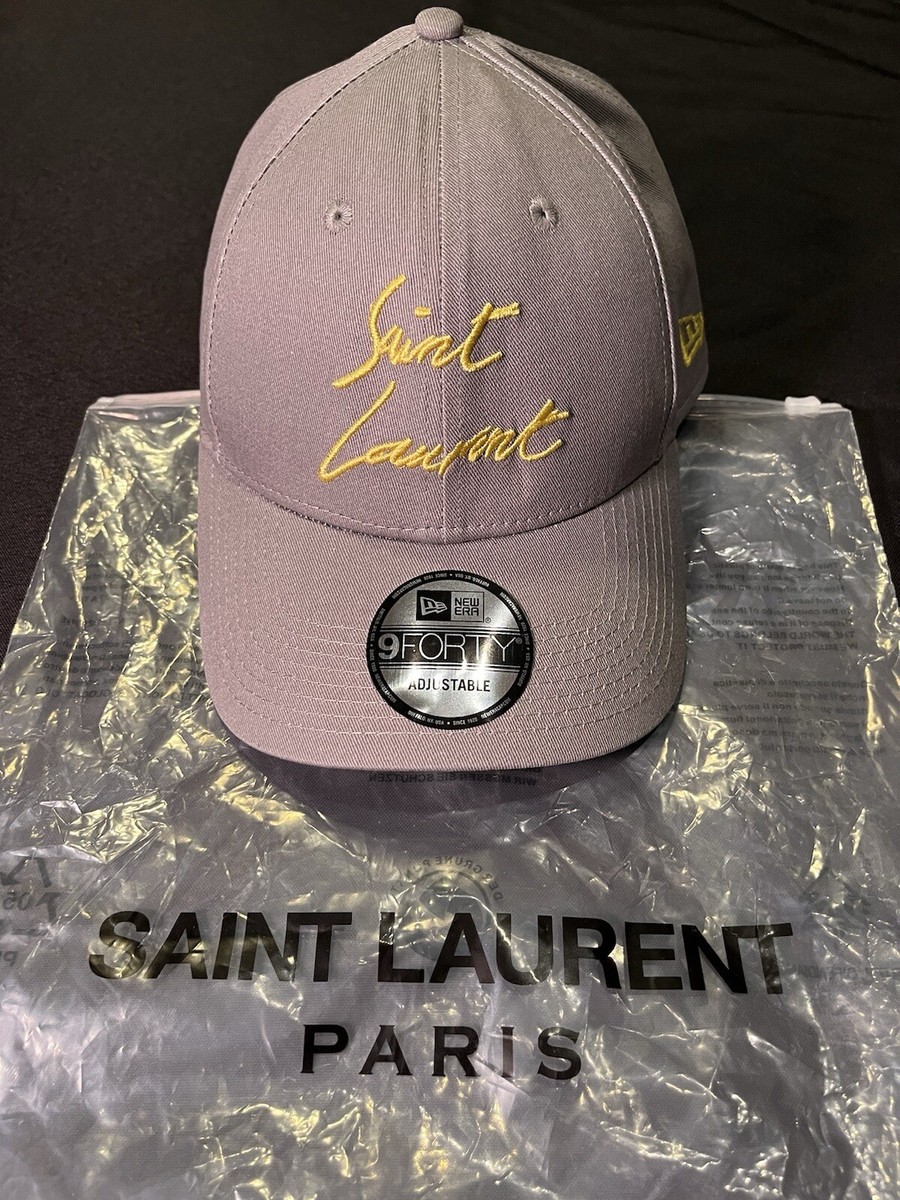 BRAND NEW SAINT LAURENT YSL BASEBALL CAP ONE SIZE COTTON NEW ERA