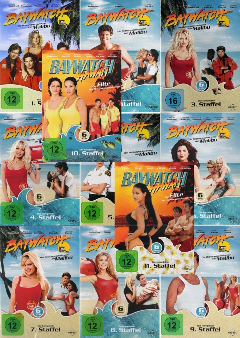 BAYWATCH COMPLETE SERIES 1-11 DVD COLLECTION SEASON 1234567891011