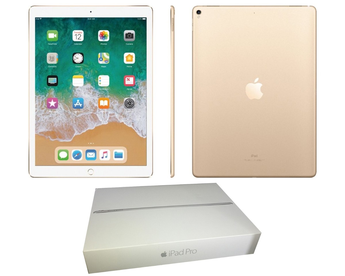 Apple iPad Pro, Original Box, 12.9-inch Retina, 128GB, Gold, Wi-Fi