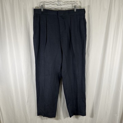 Polo by Ralph Lauren 100% Flax Pants 36 Blue Pleated Blue Label