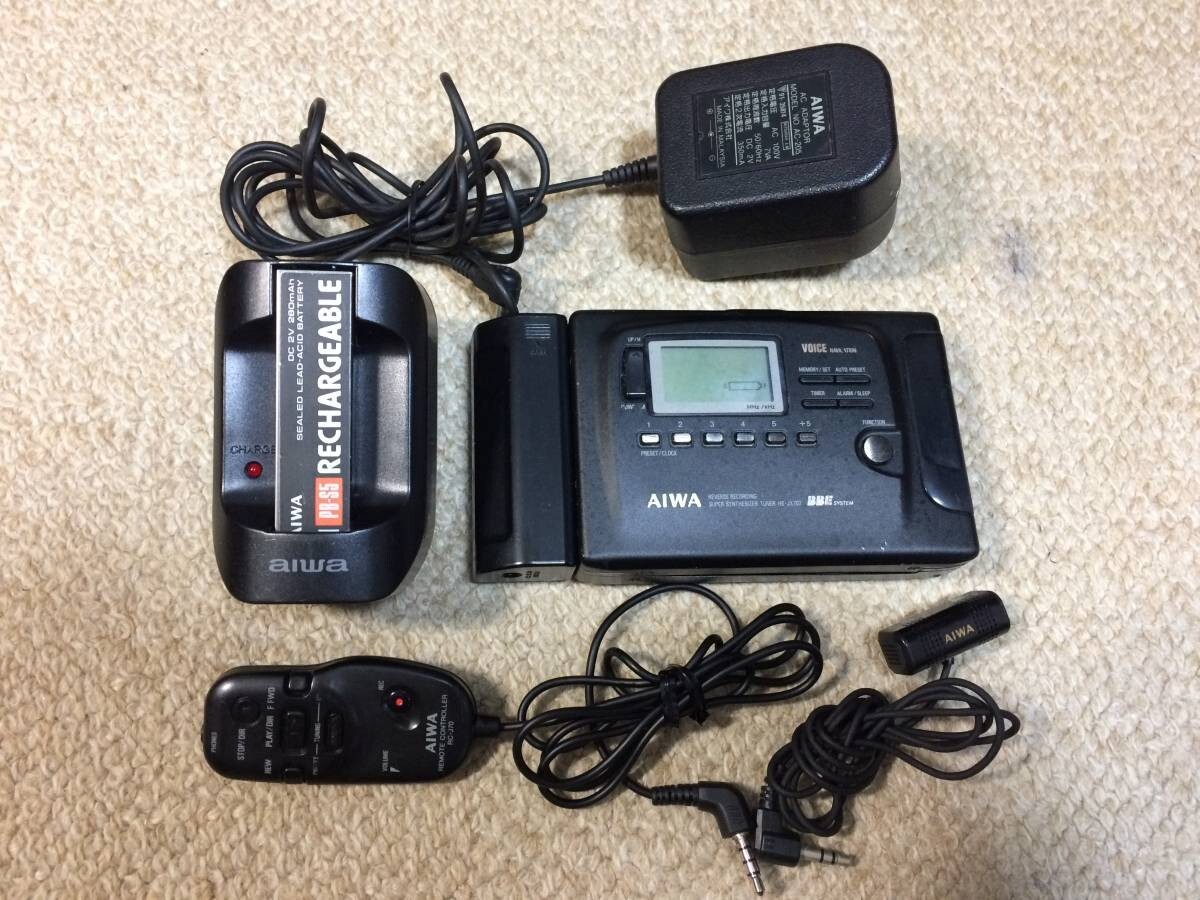 AIWA HS-JX70 Stereo Radio Cassette Recorder Player Black Working