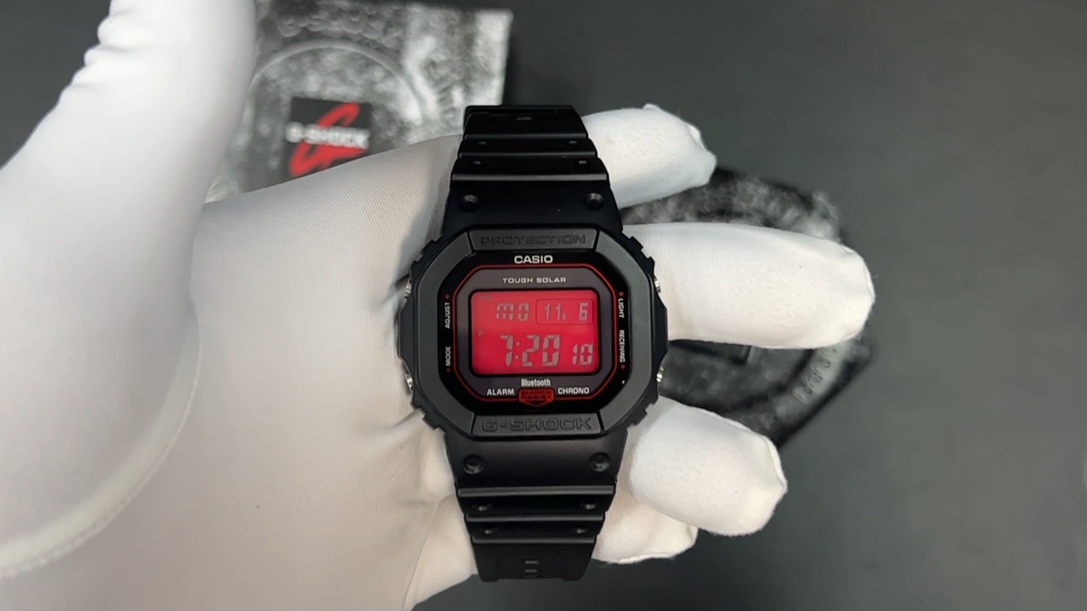 CASIO G-SHOCK Black & Red GW-B5600AR-1 Solar Radio Men's Watch New