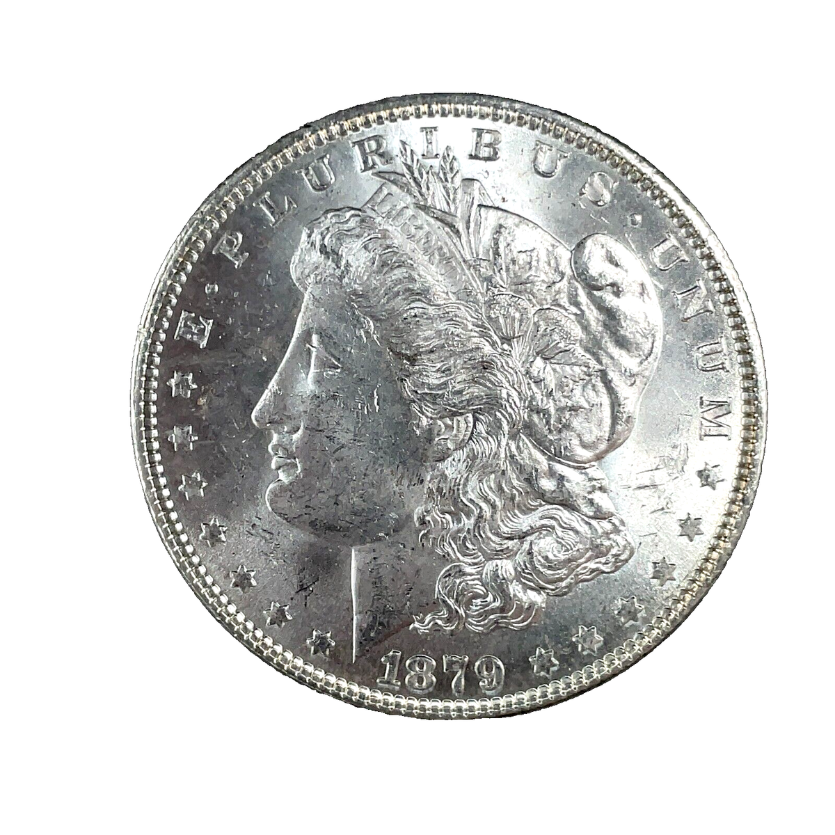 1879 Morgan Silver Dollar BU/UNC VAM-13 Doubled 18-9 Doubled