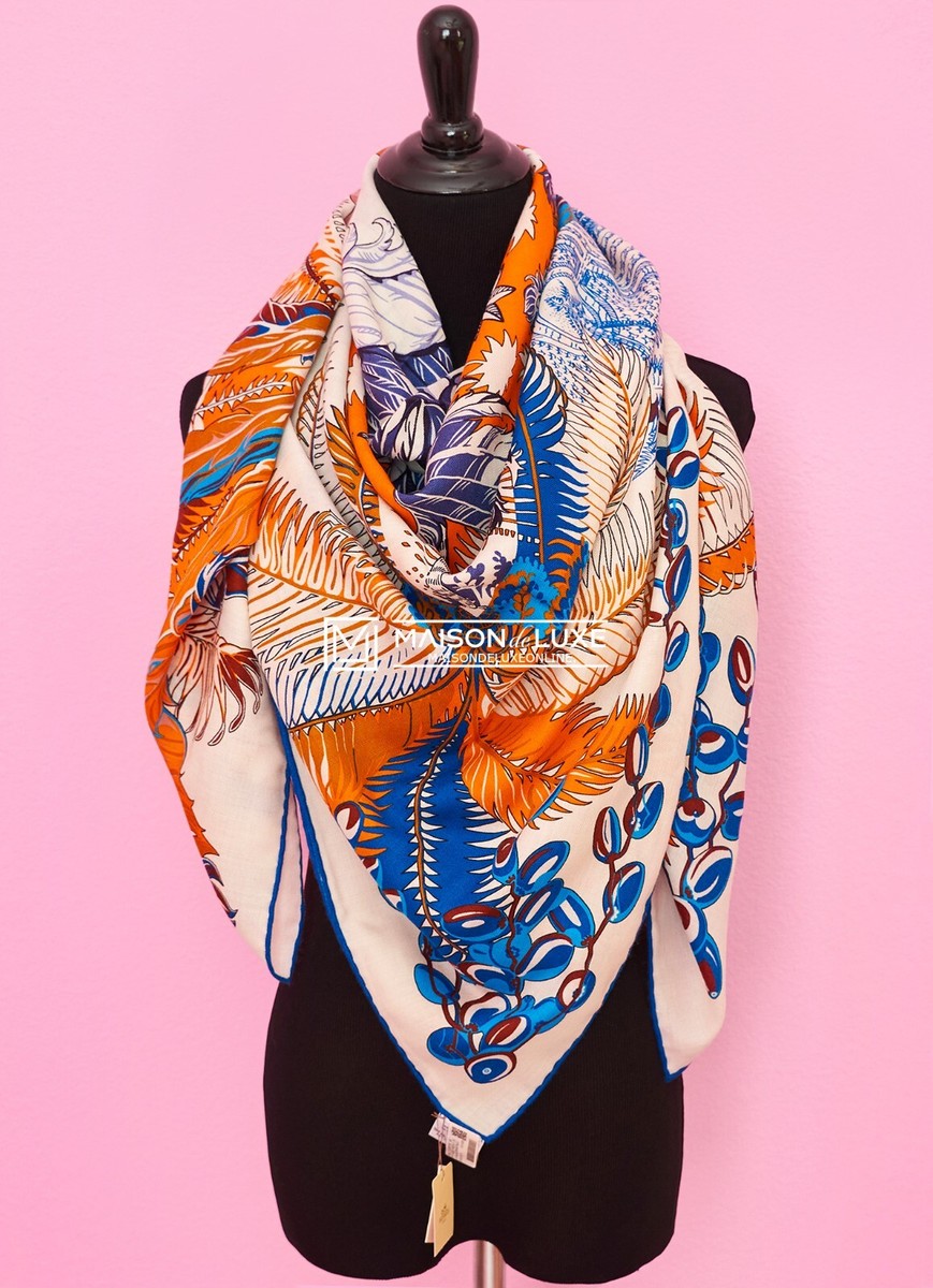 NEW HERMES MYTHIQUES PHOENIX COLORIAGE CASHMERE 140 GM 55