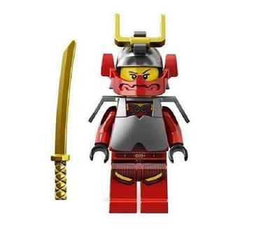 LEGO Ninjago Samurai X Minifigure w/ golden sword weapon from set