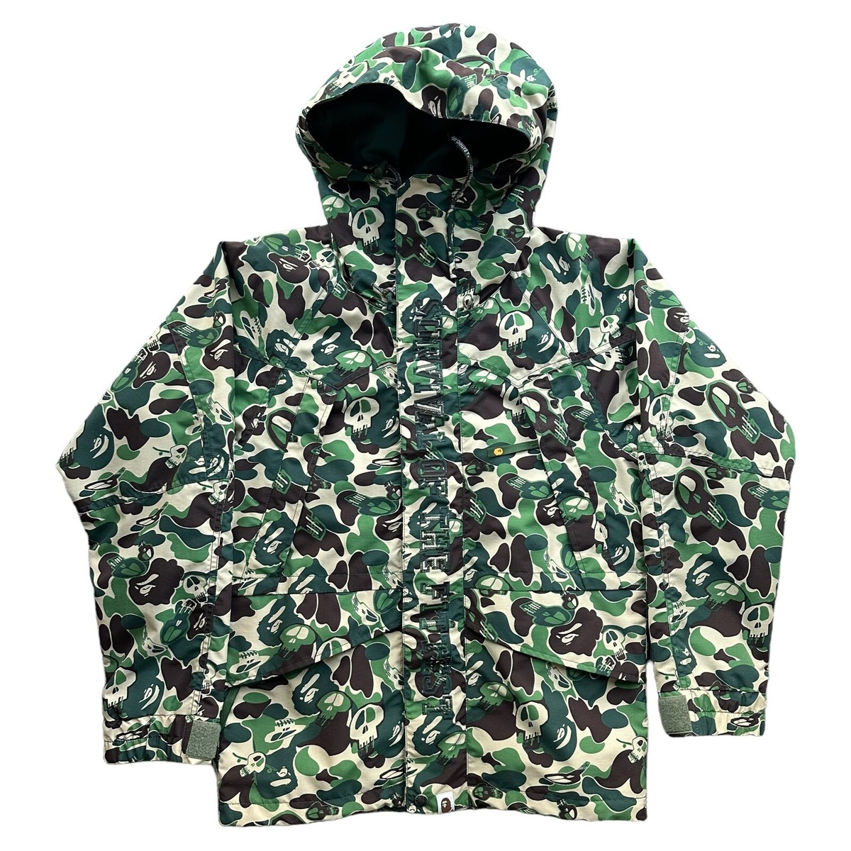 RARE Bape x Stussy Green Camo snowboard jacket Size S | eBay