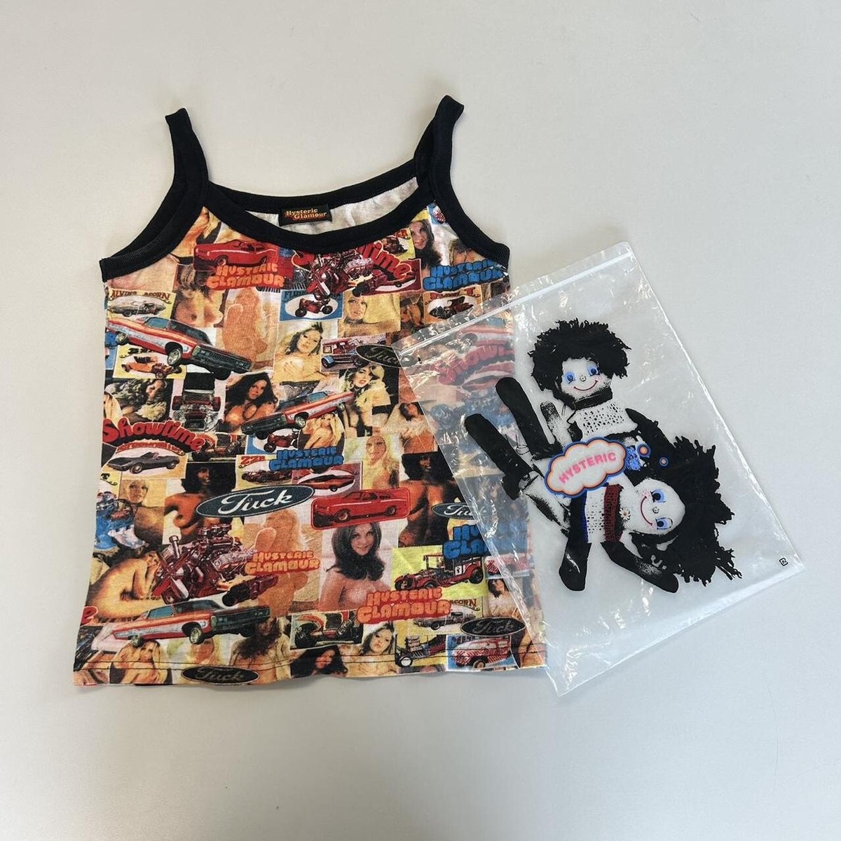 Rare Vintage 90s Hysteric Glamour tank top. All Over Print Cars