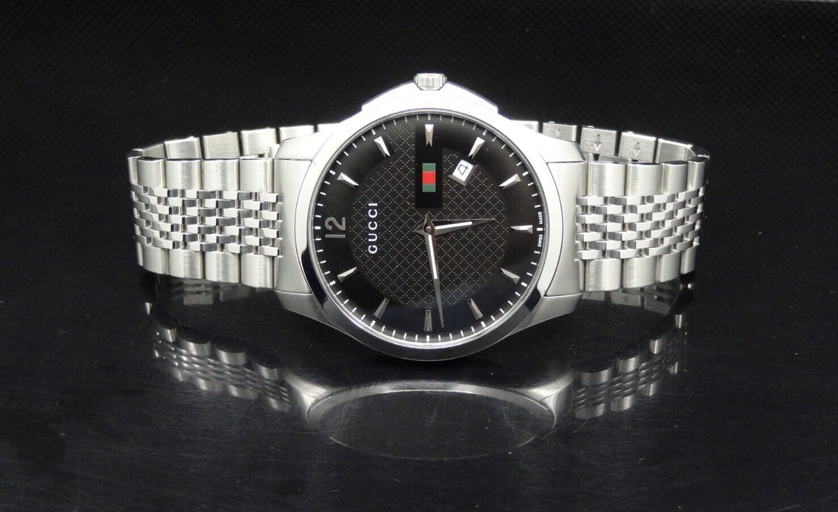 Gucci YA126309 Stainless Steel Silver Tone 126.3 Series G-Timeless