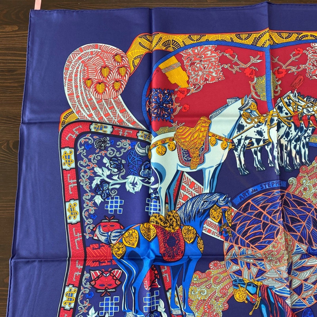 HERMES Silk Scarf 