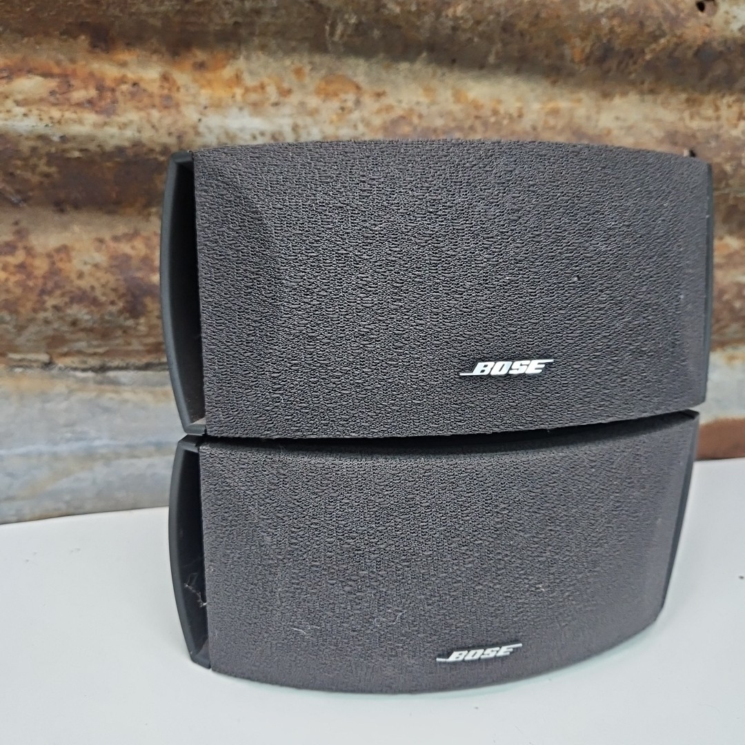 Pair Bose AV3-2-1 Cinemate Black Gemstone Satellite Speaker Tested