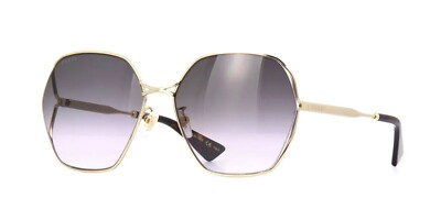 Gucci GG0818SA Gold/Grey Shaded (001) Sunglasses | eBay