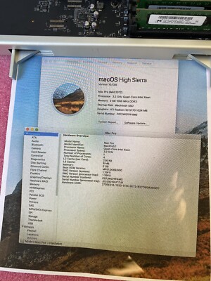 Mid 2012 Mac Pro 5,1 4.Core 3.2GHz CPU Processor Tray Board A1289