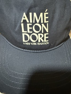 Aime Leon Dore ALD Stacked Logo Hat Cap Navy Cotton Twill SnapBack