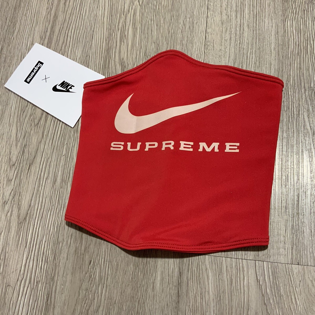 New Supreme Nike Neck Warmer Red | eBay