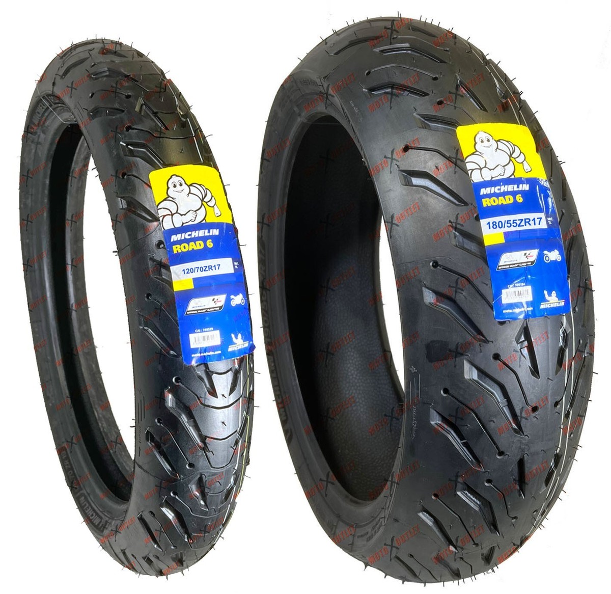 Michelin Road 6 180/55ZR17 120/70ZR17 Front Rear Motorcycle Tires