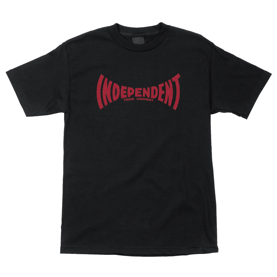 Independent Trucks SPAN Skateboard T Shirt BLACK w/RED Logo | eBay