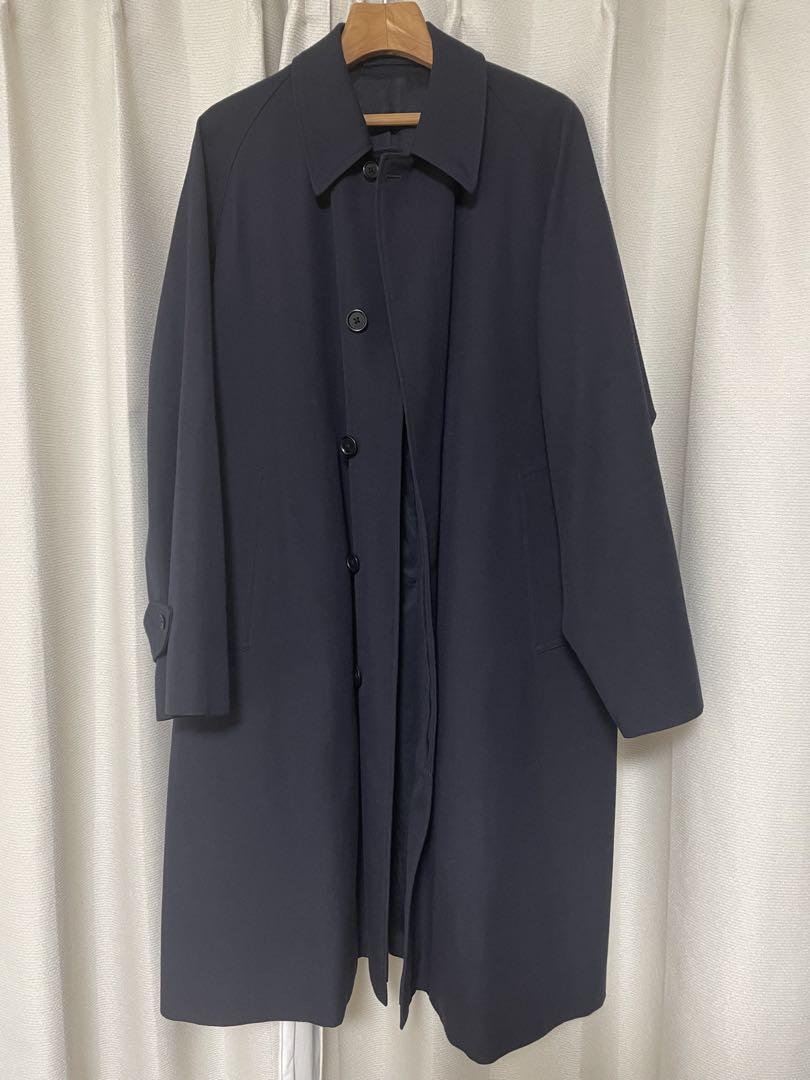 Kaptain Sunshine Walker Coat KS23FCO06 Navy Wool Cotton Men's Size