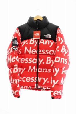 Supreme The North Face Any Means Necessary Nuptse Jacket Red Size